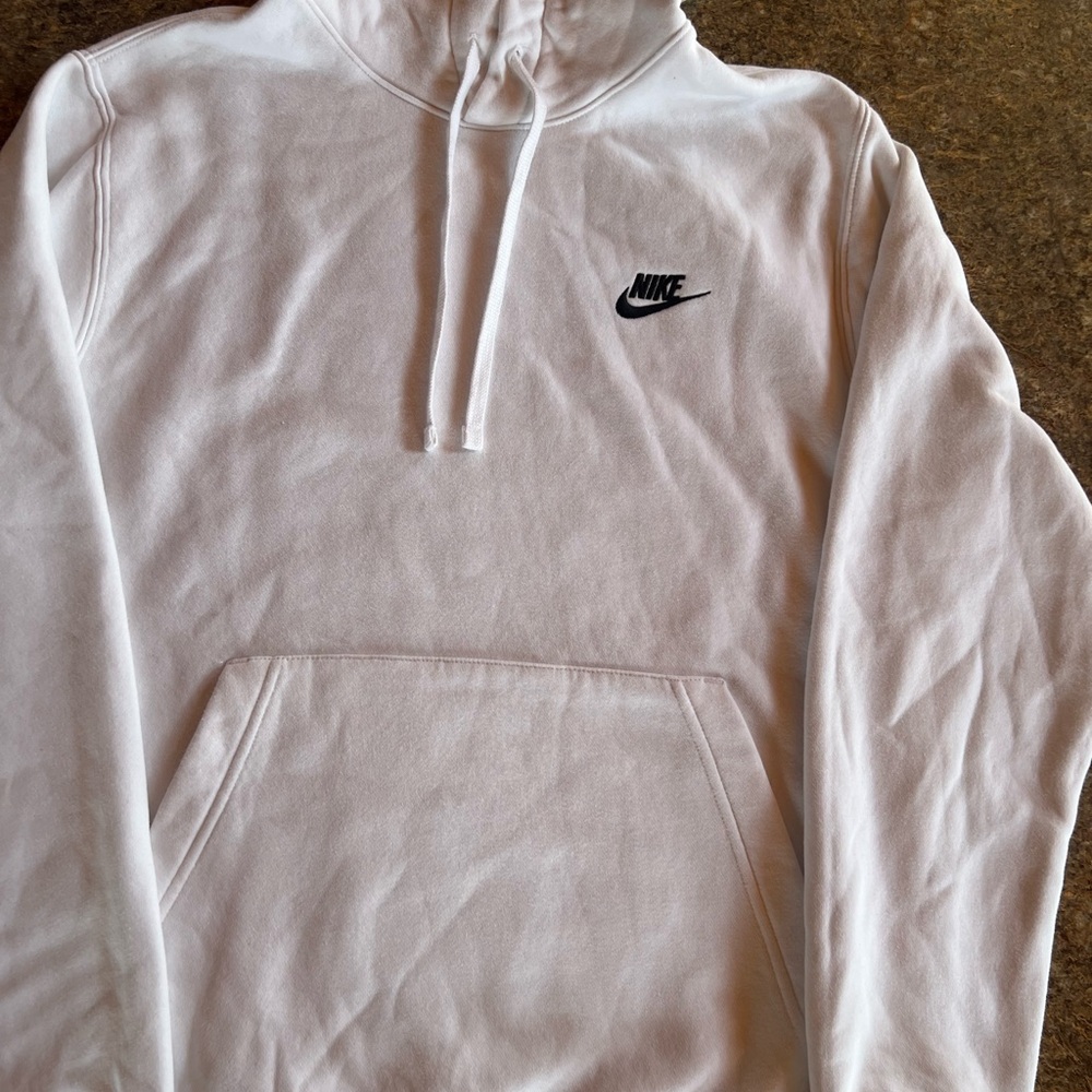 Never worn White Nike Hoodie